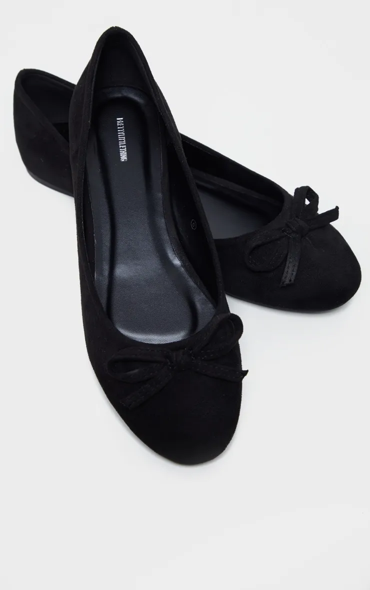 Ballerines arrondies noires pointure large