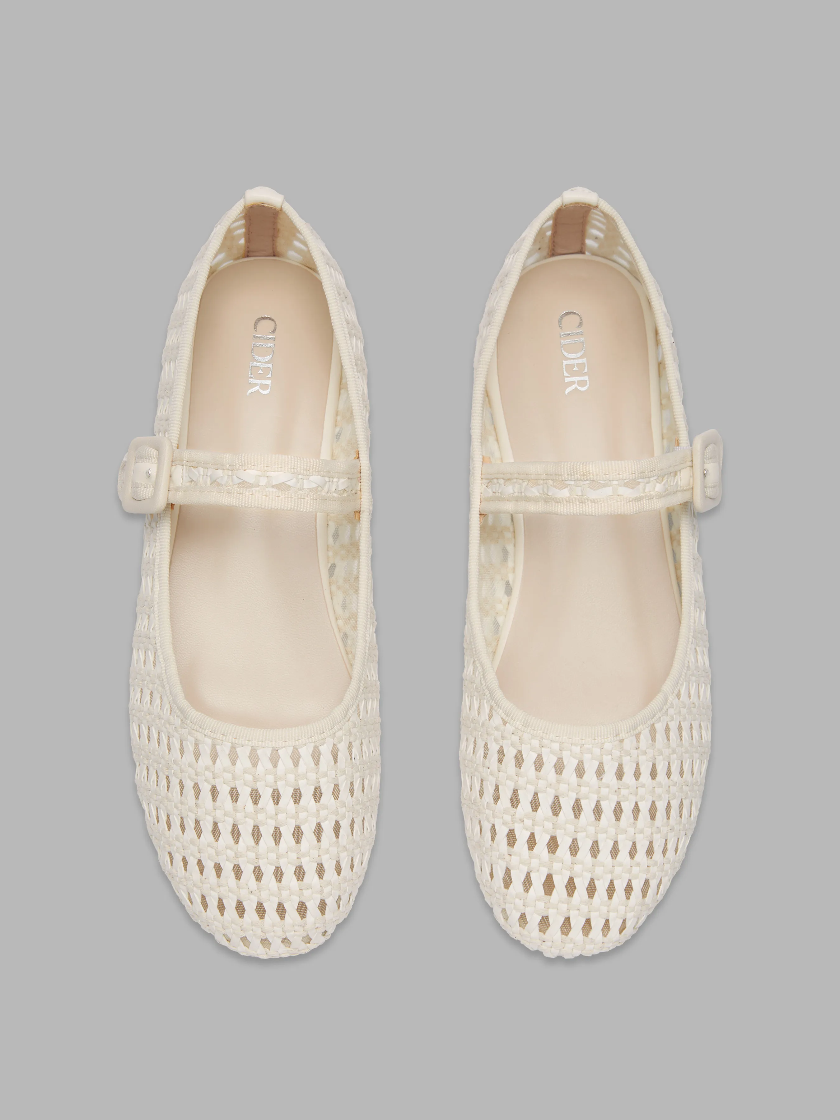 Ballerines Mary Jane tissées