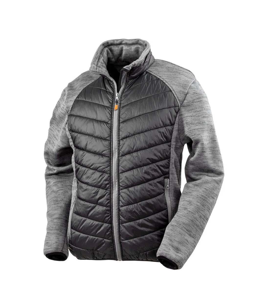 Blouson matelassé elevator homme noir / gris Result