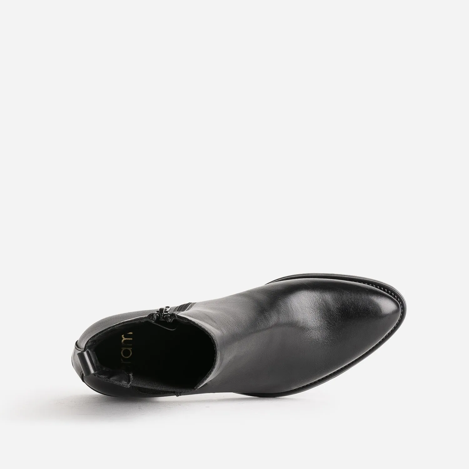 Boots noir en cuir - Boots / bottines Femme | ERAM