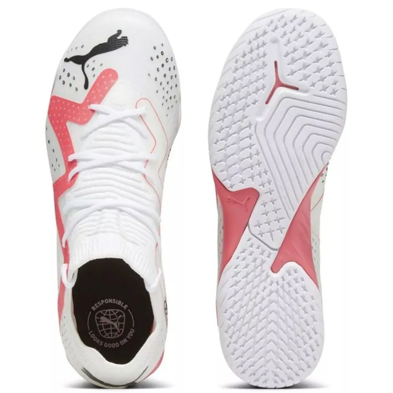 Chaussures Puma Furure Match It Mid Jr 107387 01 blanche blanche