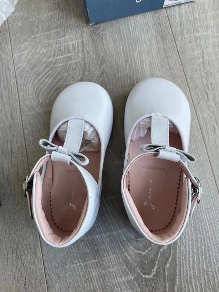Chaussures Salomés blanches neuves 24 Jacadi - Jacadi | Beebs