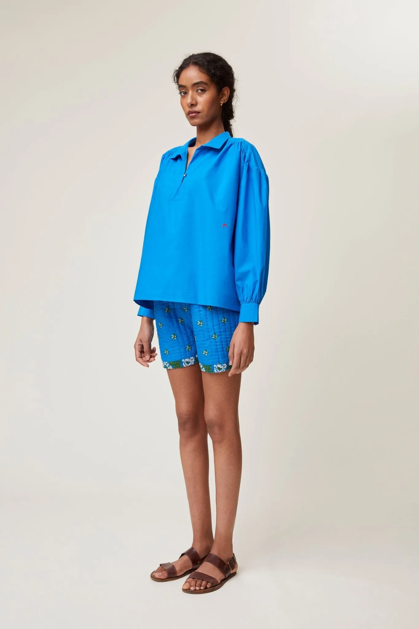 Chemise Malou N°731 Popeline Blue Worker