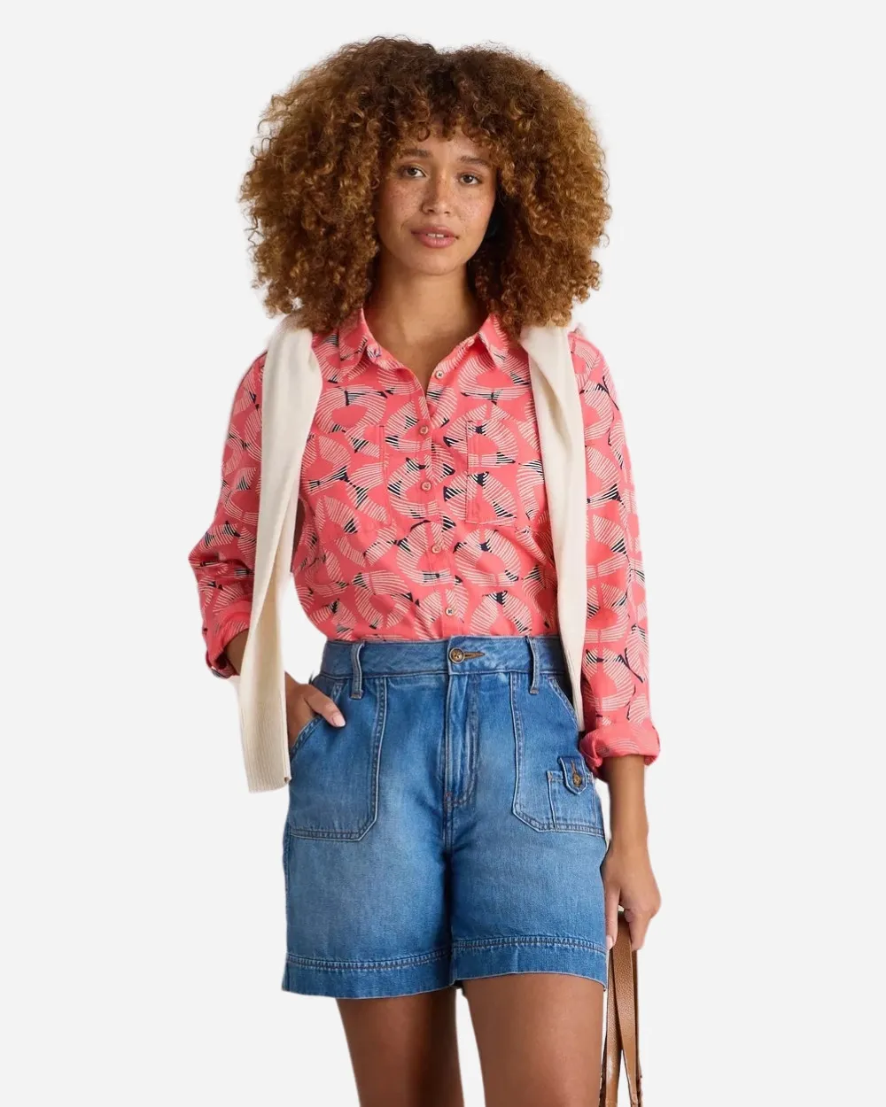 Chemisier coloré pur coton
