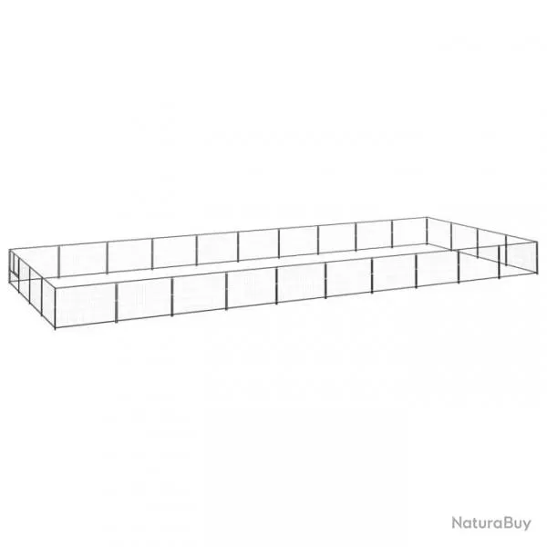 Chenil Noir 40 m² Acier