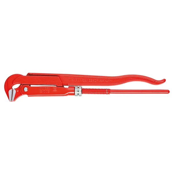 Clé serre-tubes 90° revêtement poudre, rouge 310 mm