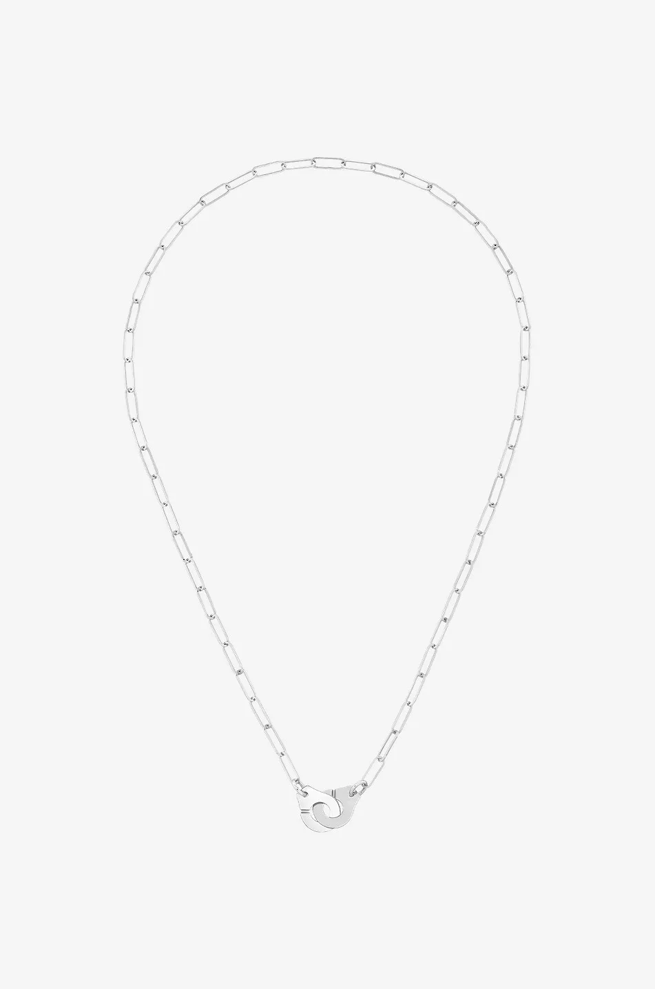 Collier en or blanc Menottes R10