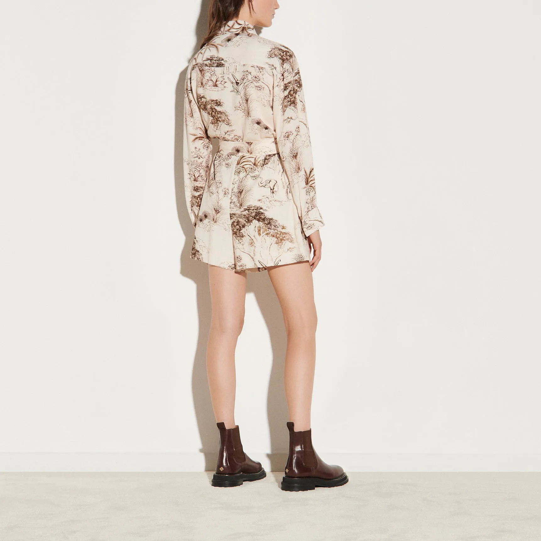 Combi-short imprimée esprit saharienne