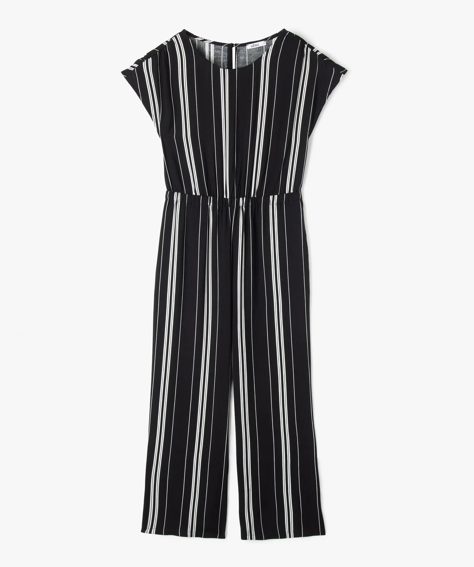 combinaison pantalon a manches courtes fluide fille noir ensembles
