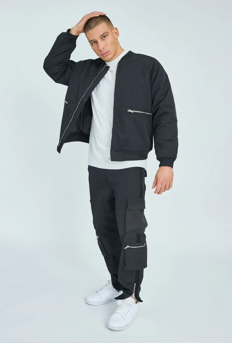 Ensemble utility bombers et cargo zippé