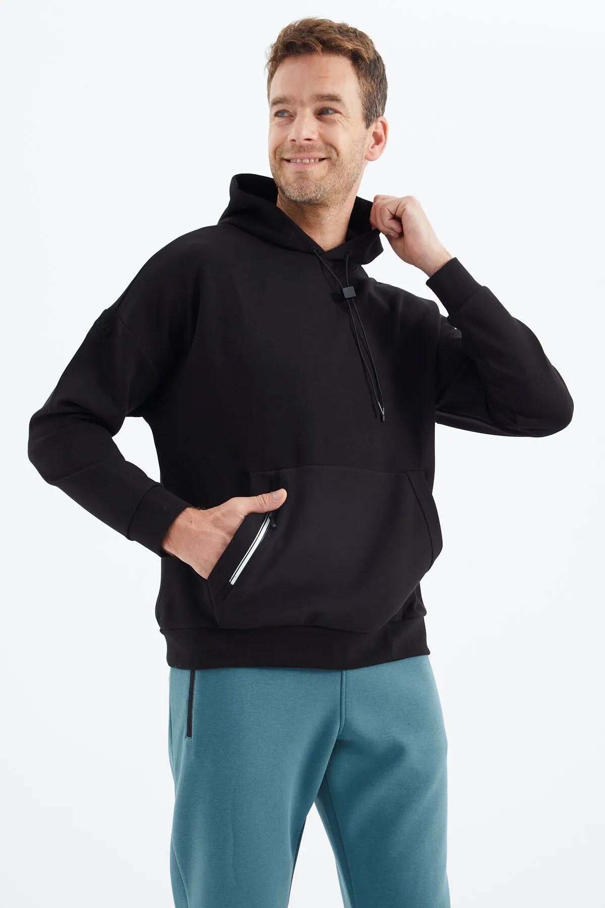 gizli cep detayli erkek sweatshirt - 88289