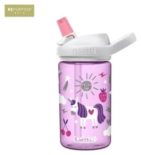 Gourde Enfant Camelbak Eddy+ Licornes 400ML Blanc / Rose