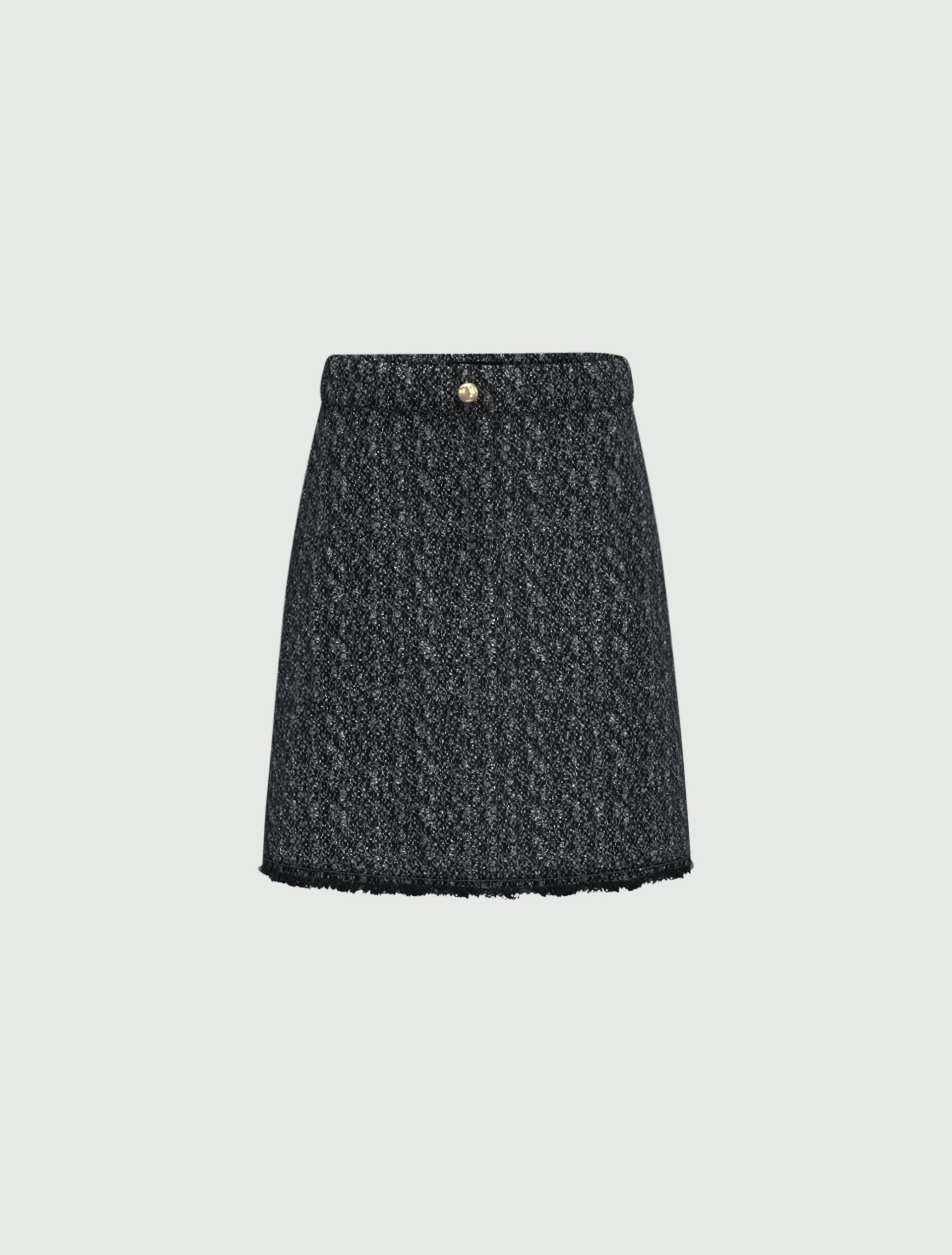Jupe courte en tissu natté