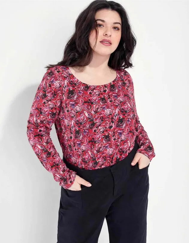 KANPUR T-shirt droit coton flammé