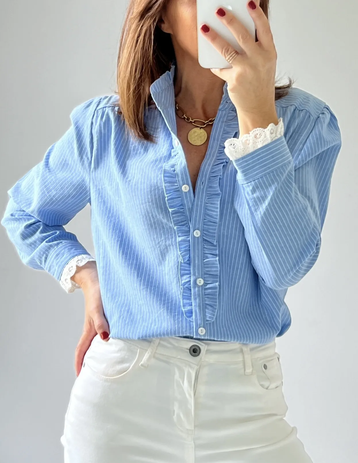 La chemise Fantine bleue