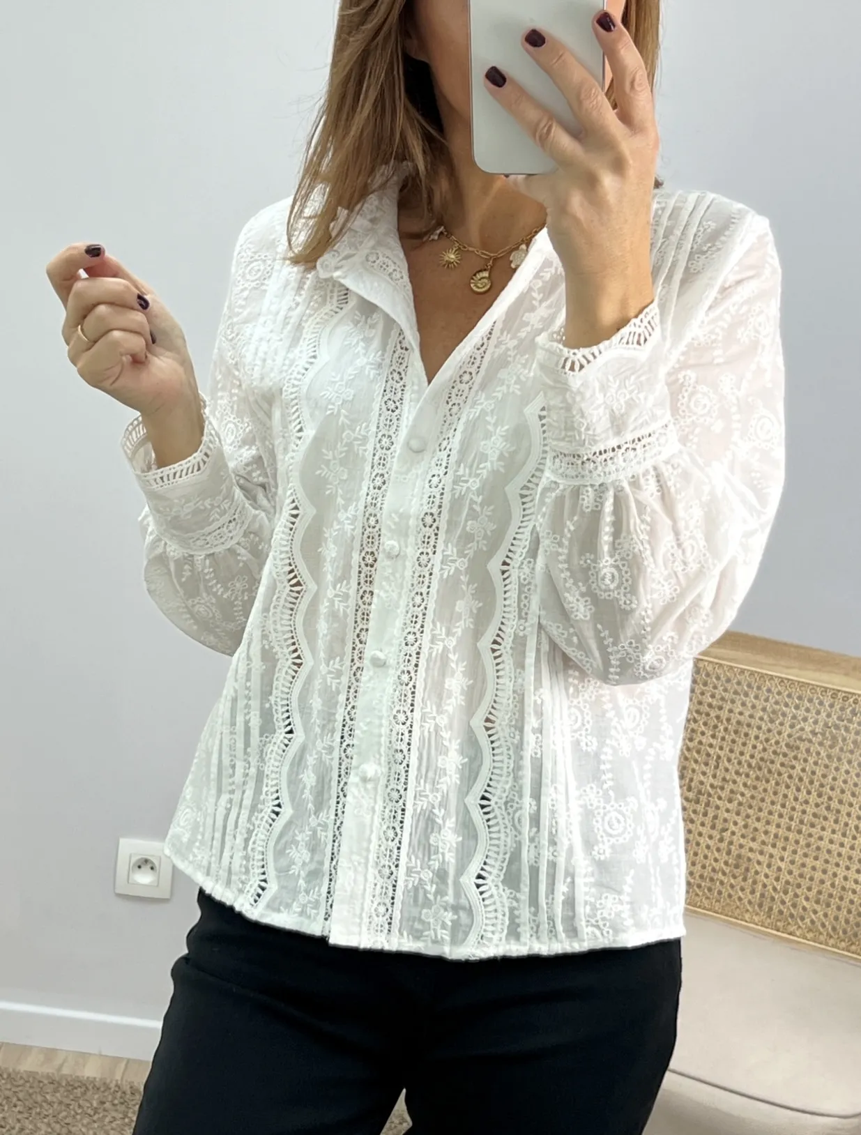 La chemise Jade blanche