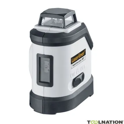 Laserliner 081.150A SuperLine-Laser 360° RX 30 cross line laser rouge avec récepteur