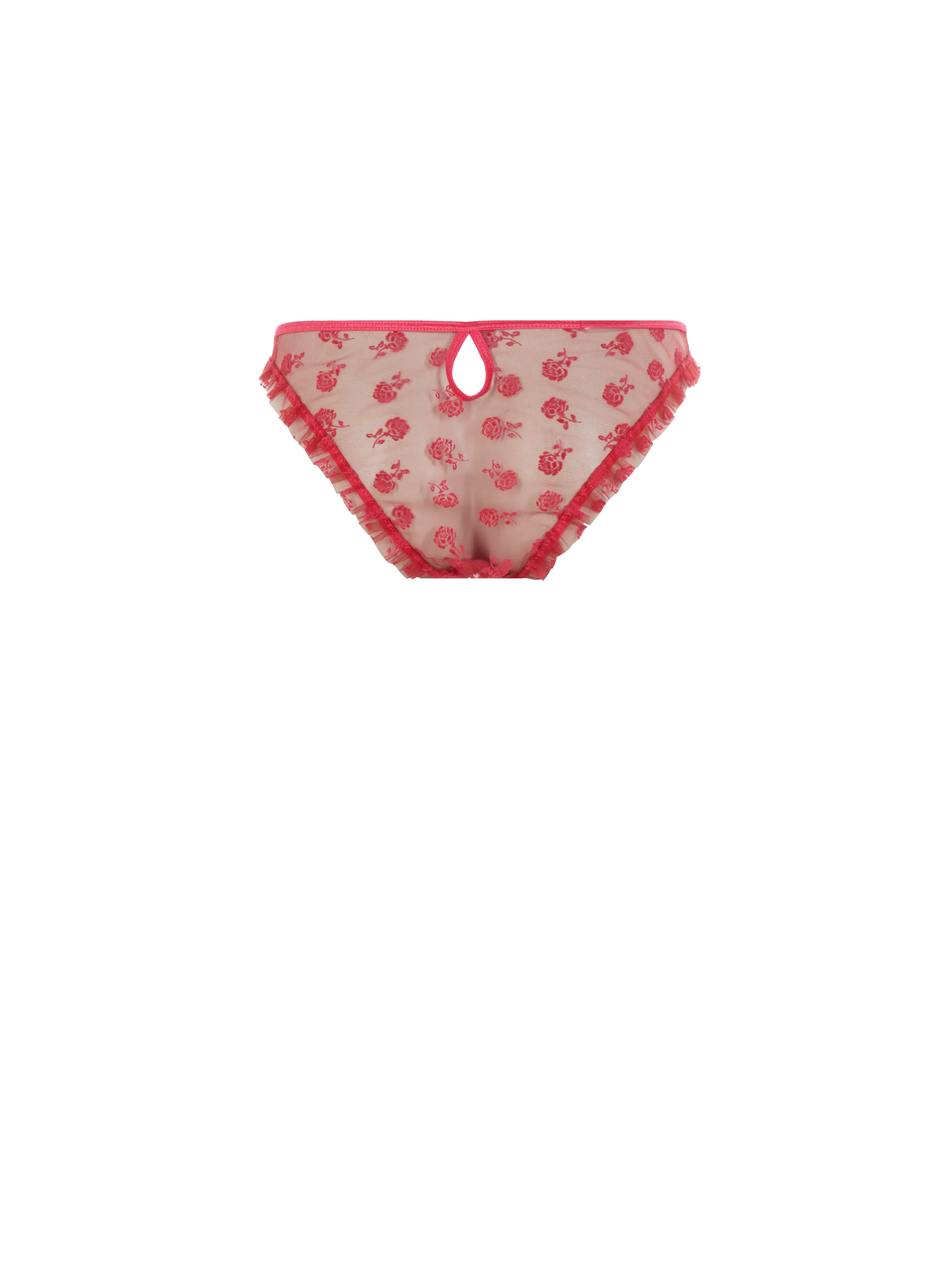 LE PETIT TROU  Culotte dentelle rose  - Rouge