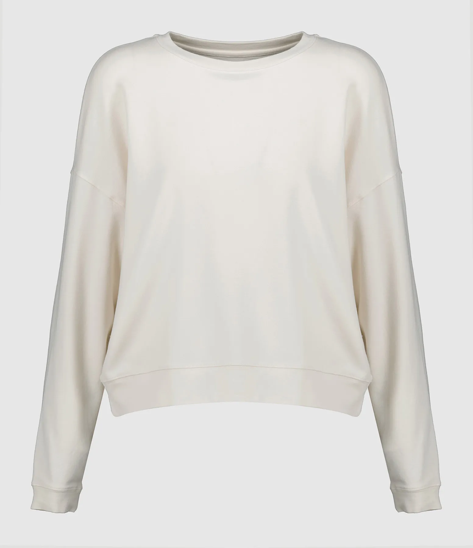 MAJESTIC FILATURES Partager  Sweatshirt Col Rond Crème  