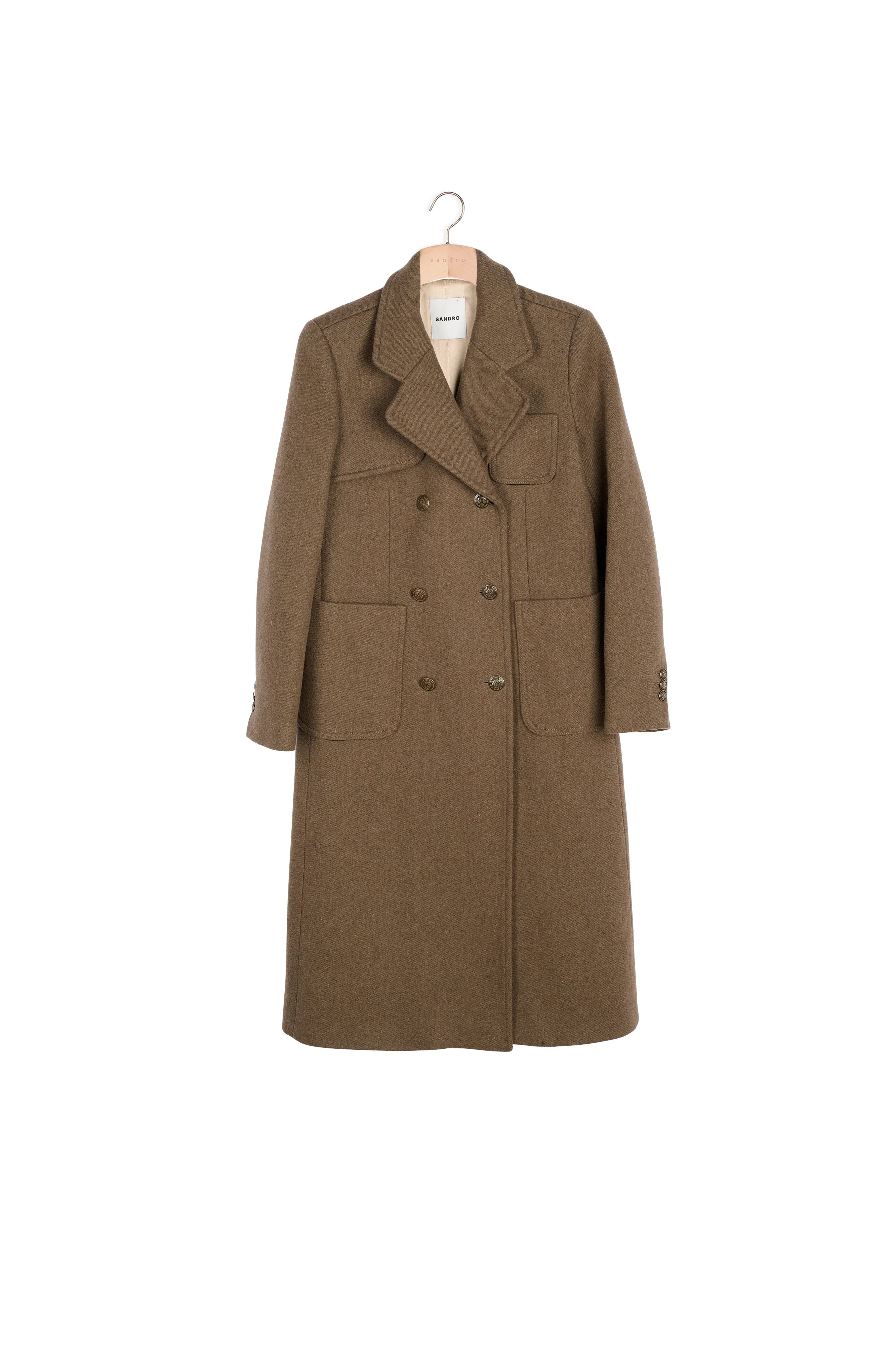 Manteau en drap de laine