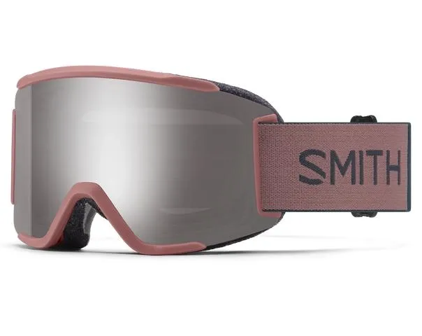 Masque de Ski Smith Unisex Squad Chromapop Sun Platinum Mirror Chalk Rose Everglade