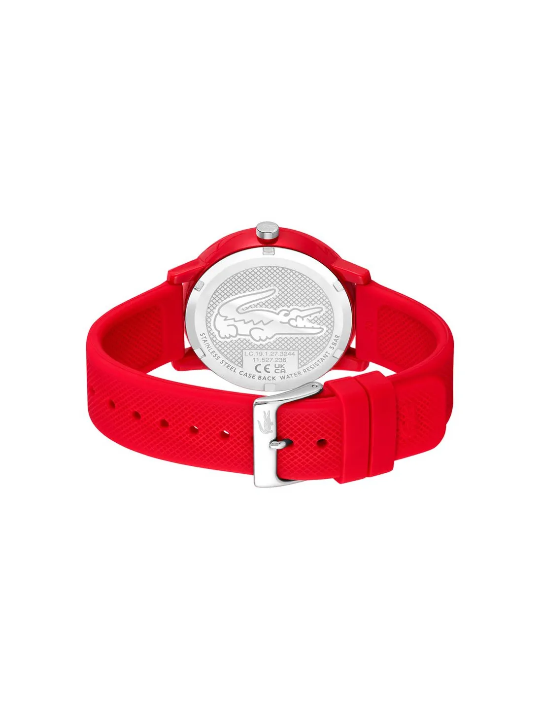 Montre 3 aiguilles, boîte de TR90 rouge mat 42mm