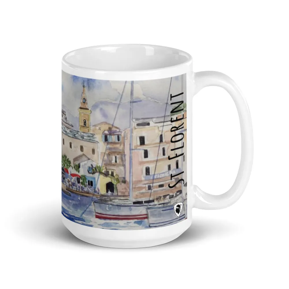 Mug Blanc Brillant St-Florent Corsica