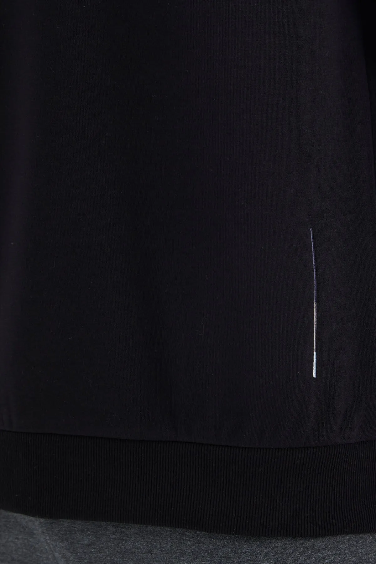 o yaka kol erit detayli basic rahat kalip erkek sweatshirt - 88293