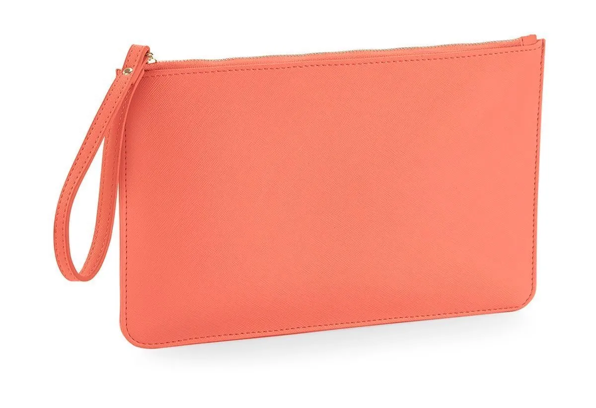 Pochette en similicuir - BG750 - orange corail 