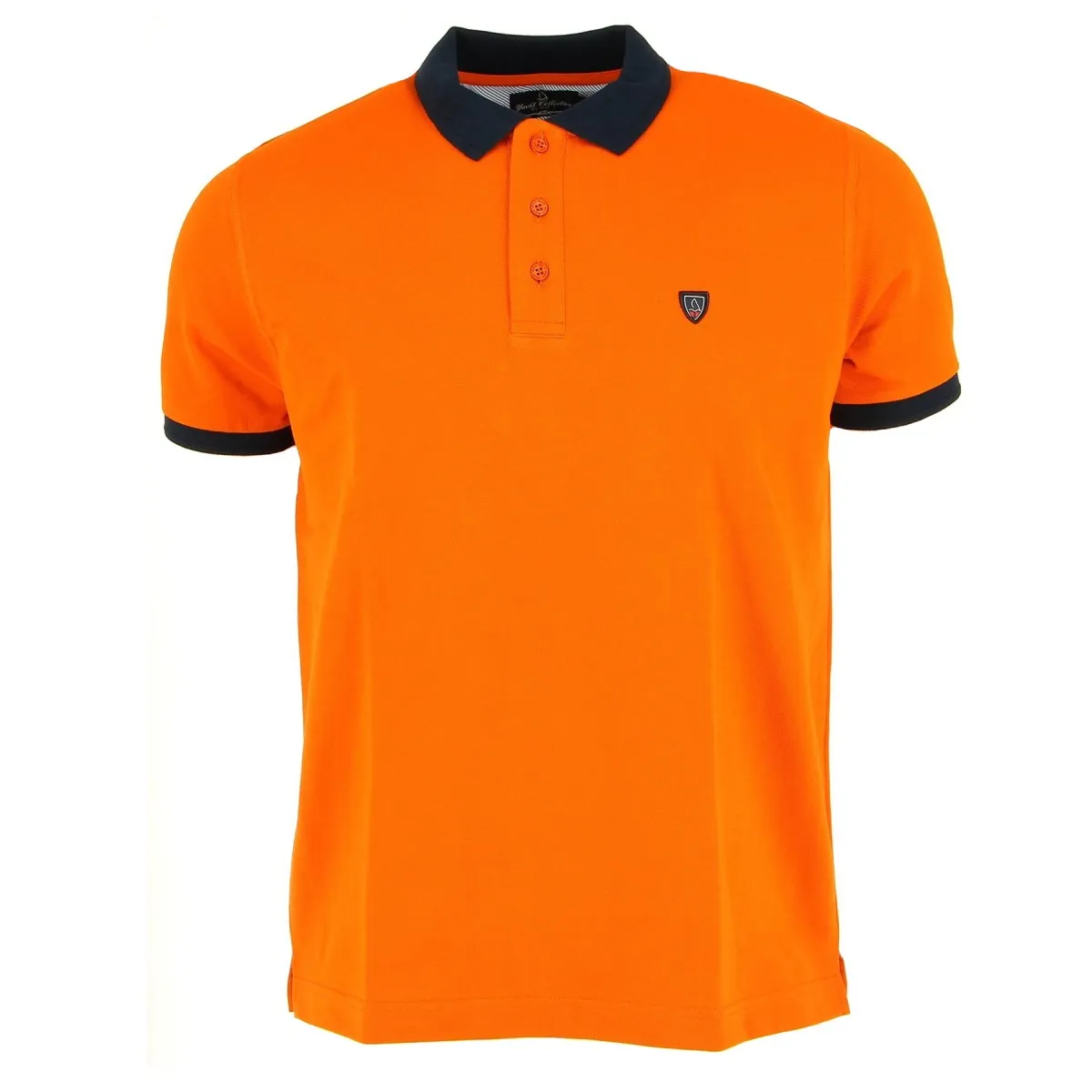 Polo homme YACHT COLLECTION orange- Matiere-noble 29,90€