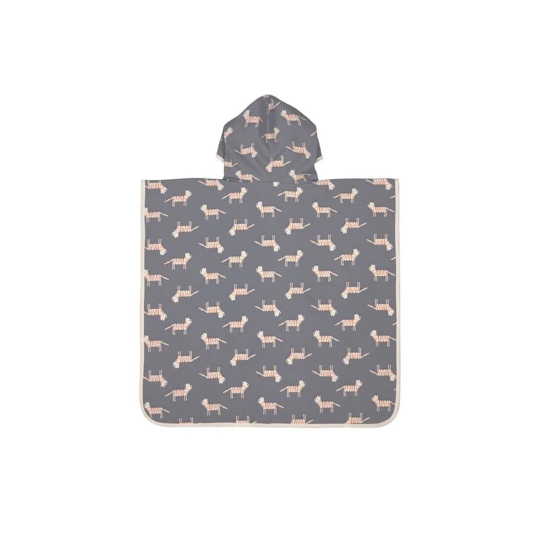Poncho de Plage anti UV Splash&Fun Tigre Gris - Lässig