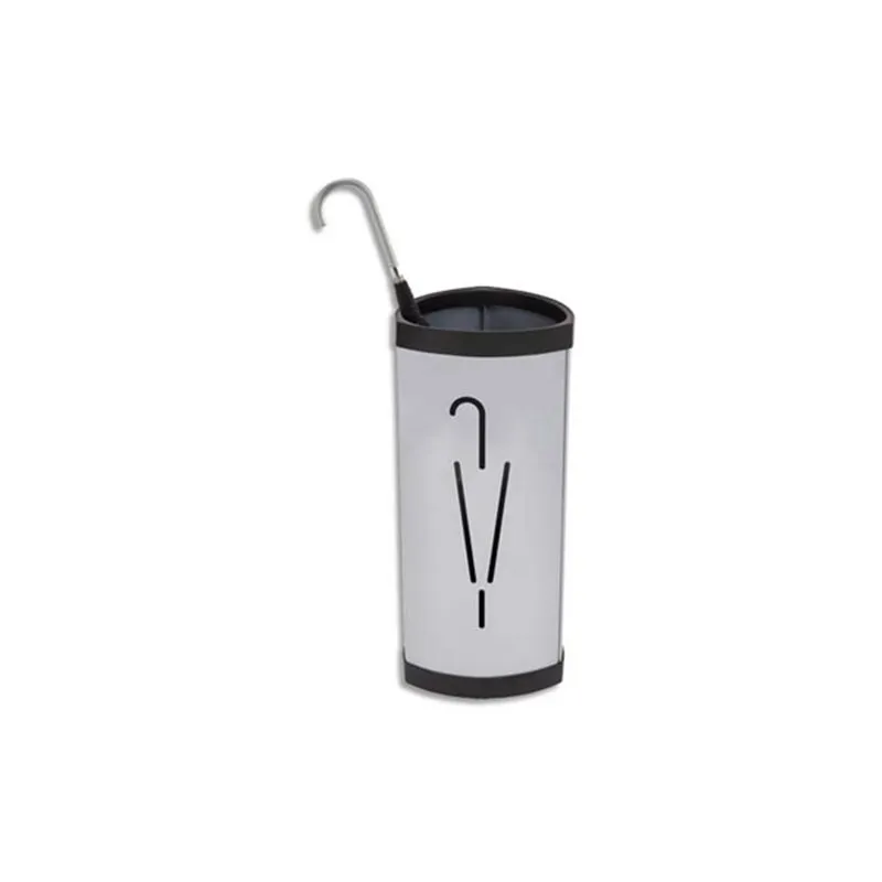 Porte-parapluie -triangulaire - en acier - gris