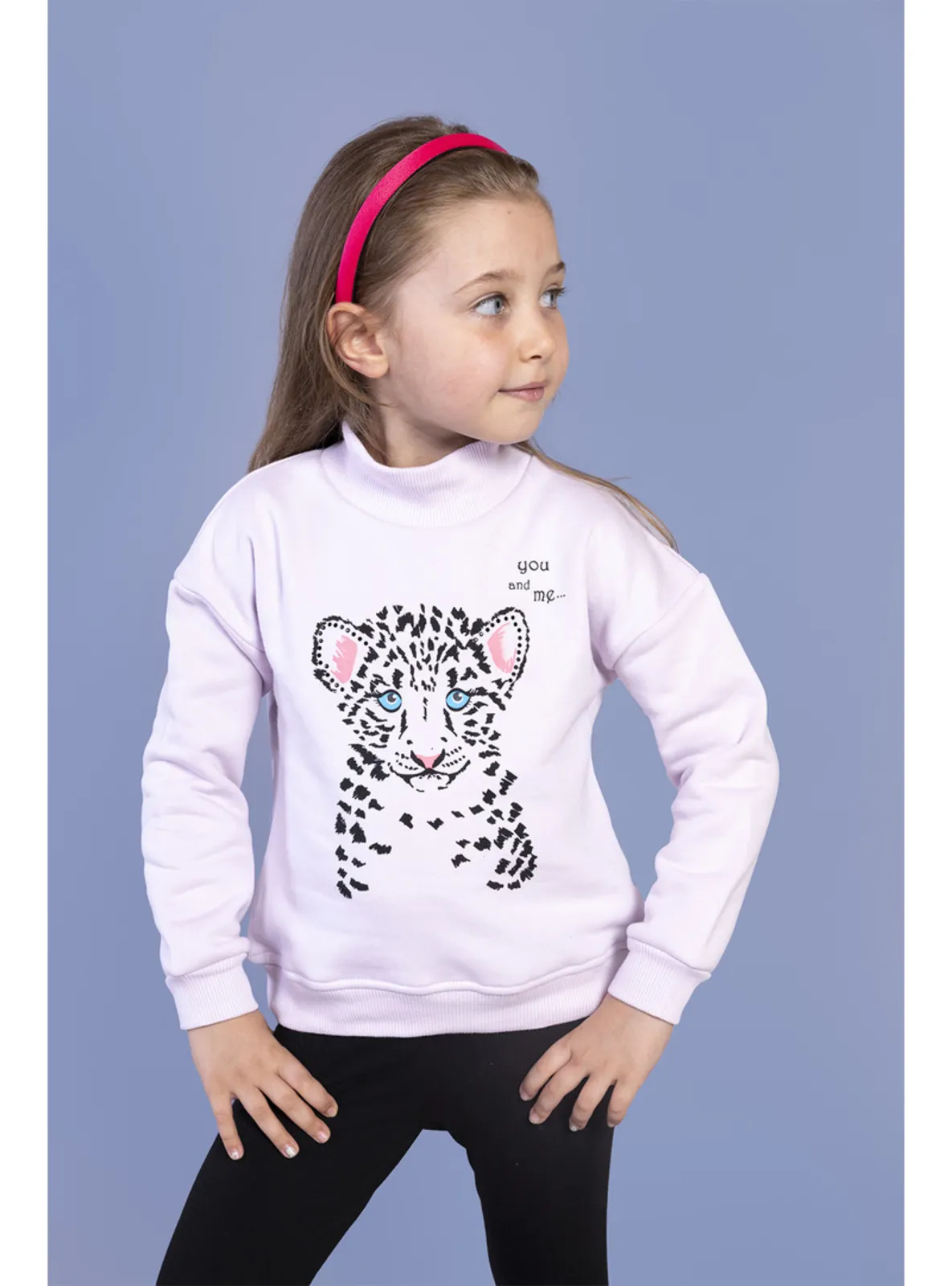 Powder Pink - Girls` Sweatshirt
