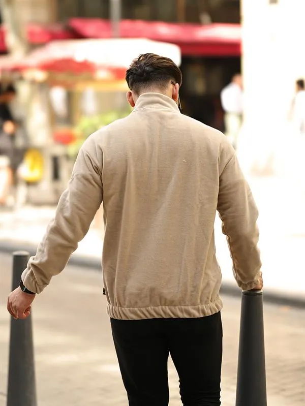 premium yarim ferrmuar polar sweatshirt