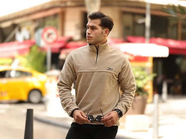 premium yarim ferrmuar polar sweatshirt