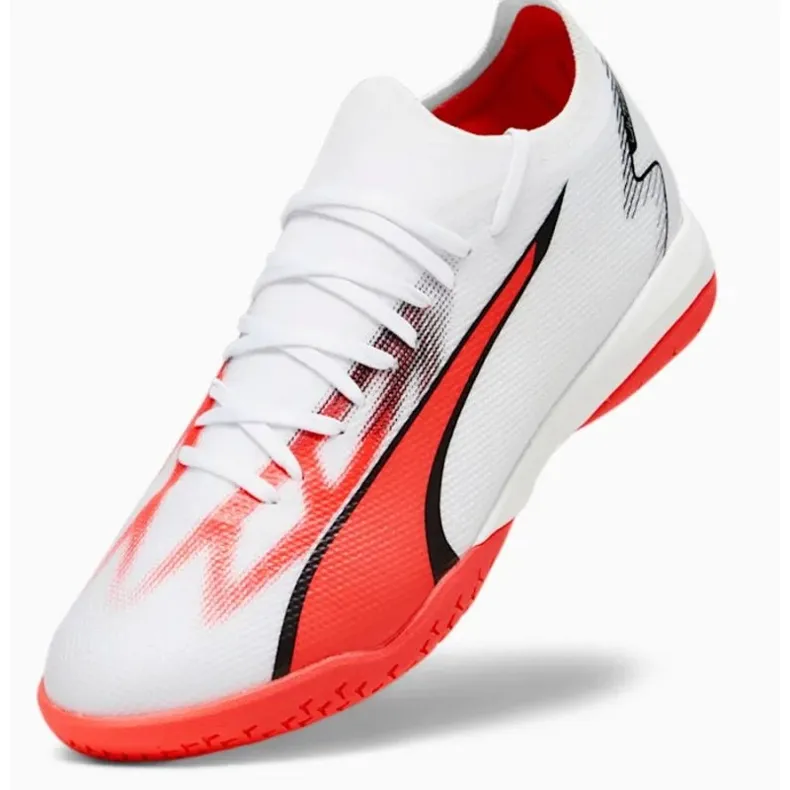 Puma Ultra Match It M 107522-01 chaussures de football blanche blanche