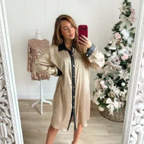 ROBE CHEMISE GOLD