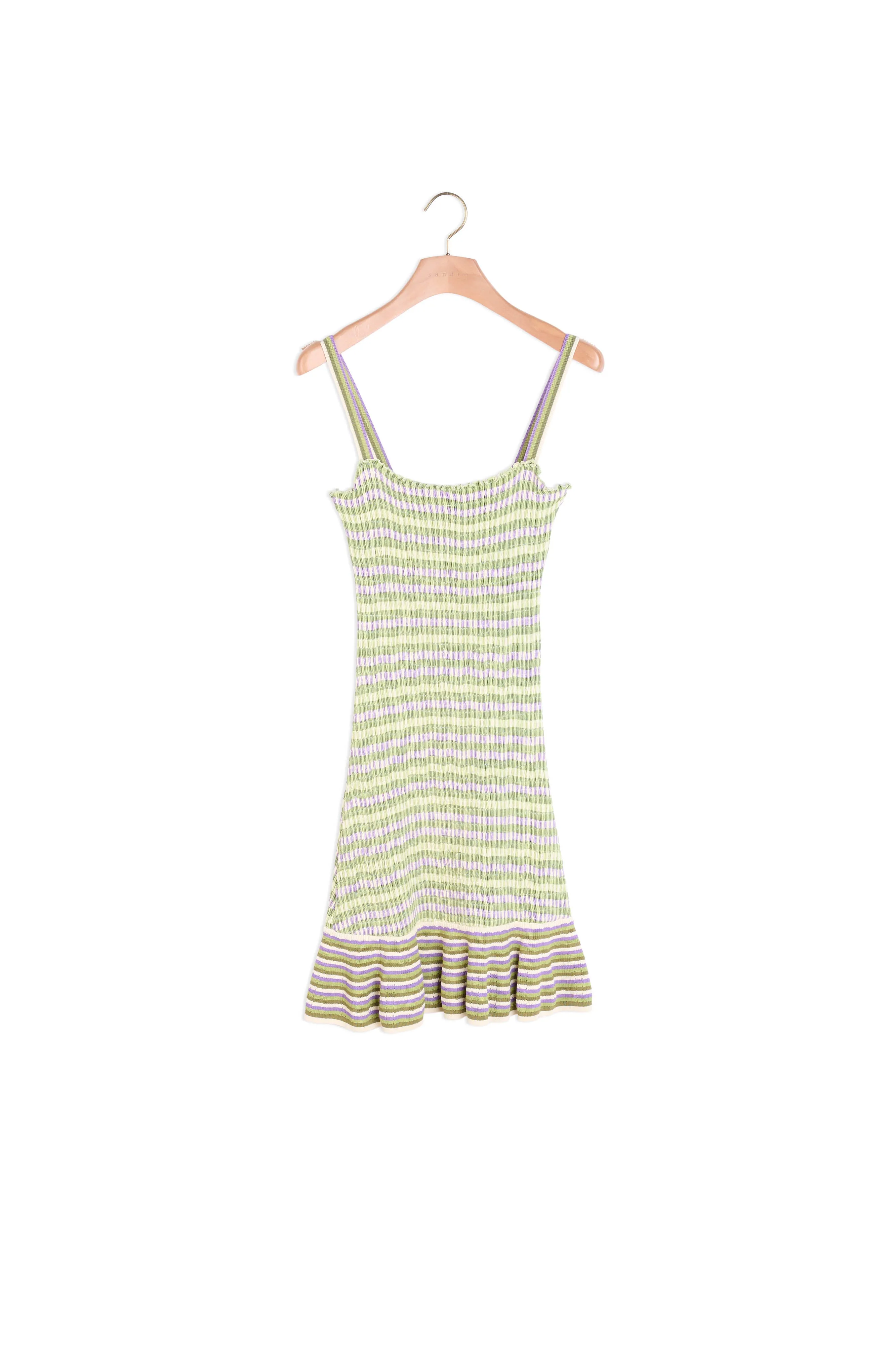 Robe en maille smockée
