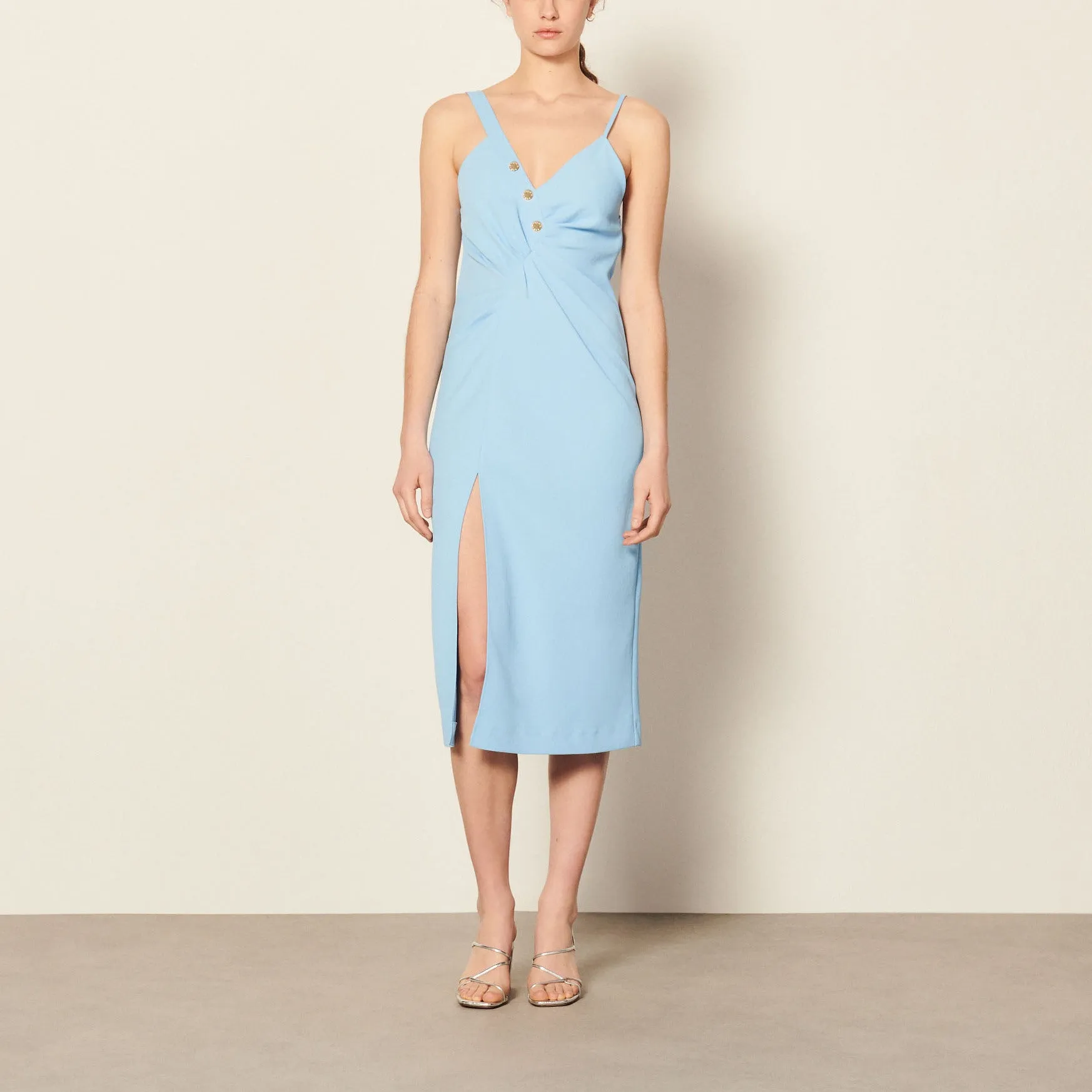 Robe longue fendue