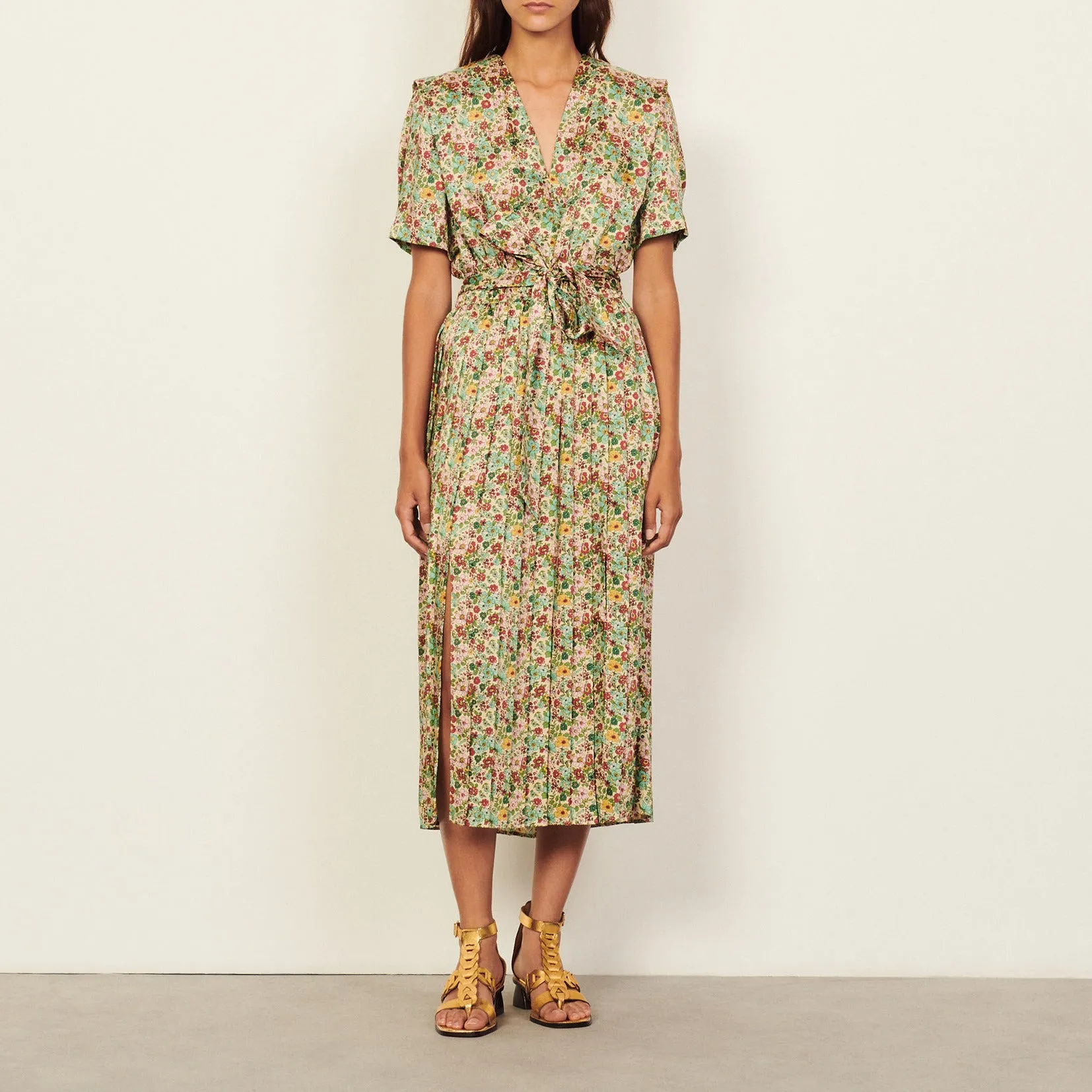 Robe longue imprimée