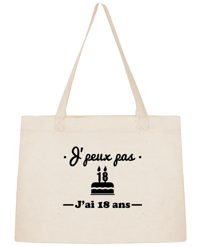 Sac Shopping J'peux pas j'ai 18 ans, cadeau d'anniversaire par Benichan