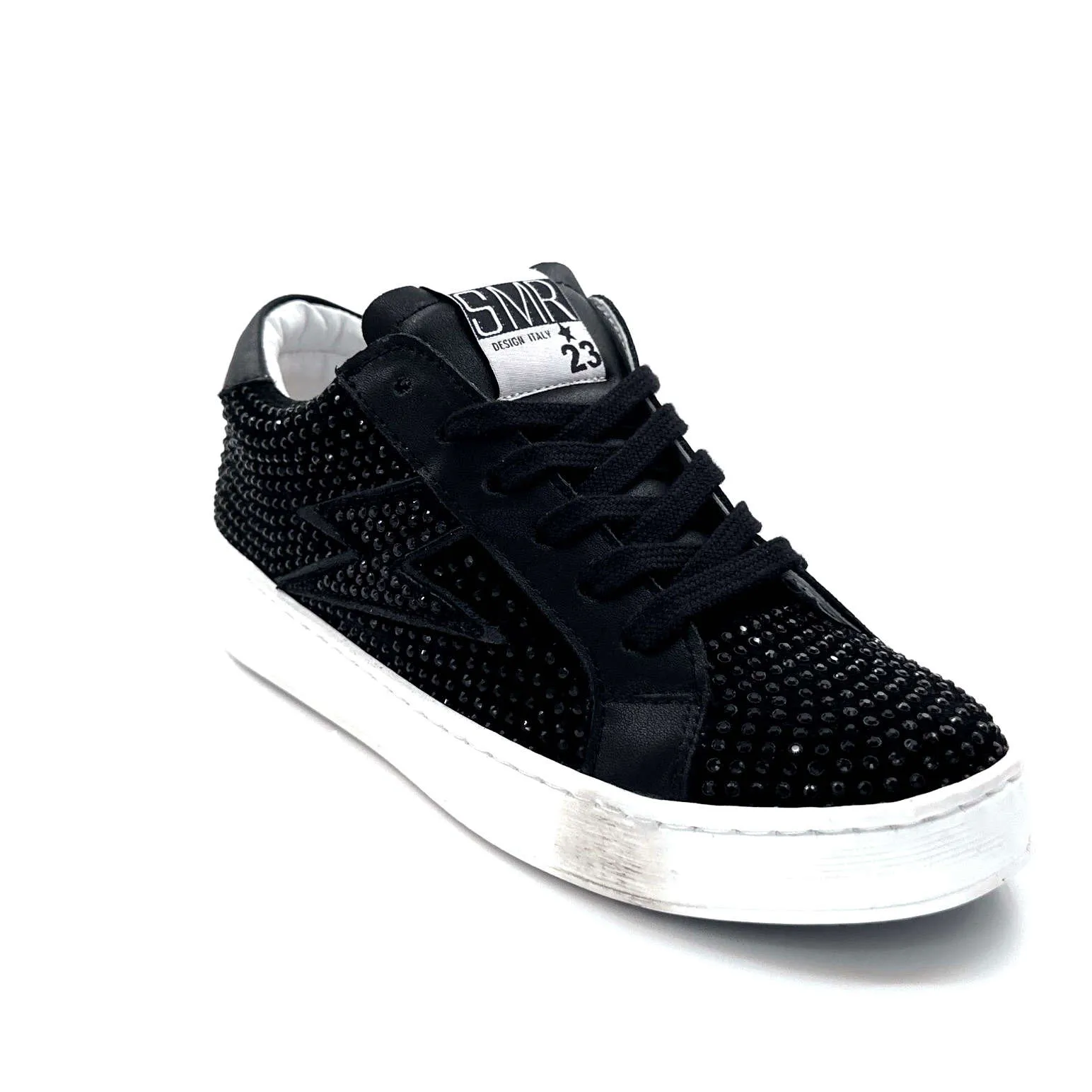 Semerdjian SMR23 Maya A412 Daim Noir & Strass