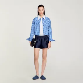 Short effet 2 en 1 en satin 
