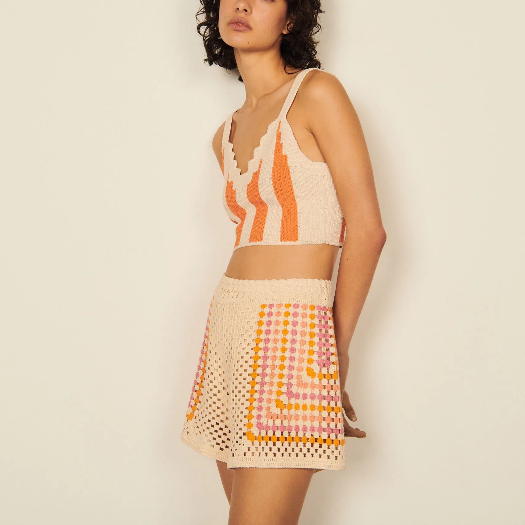 Short en crochet