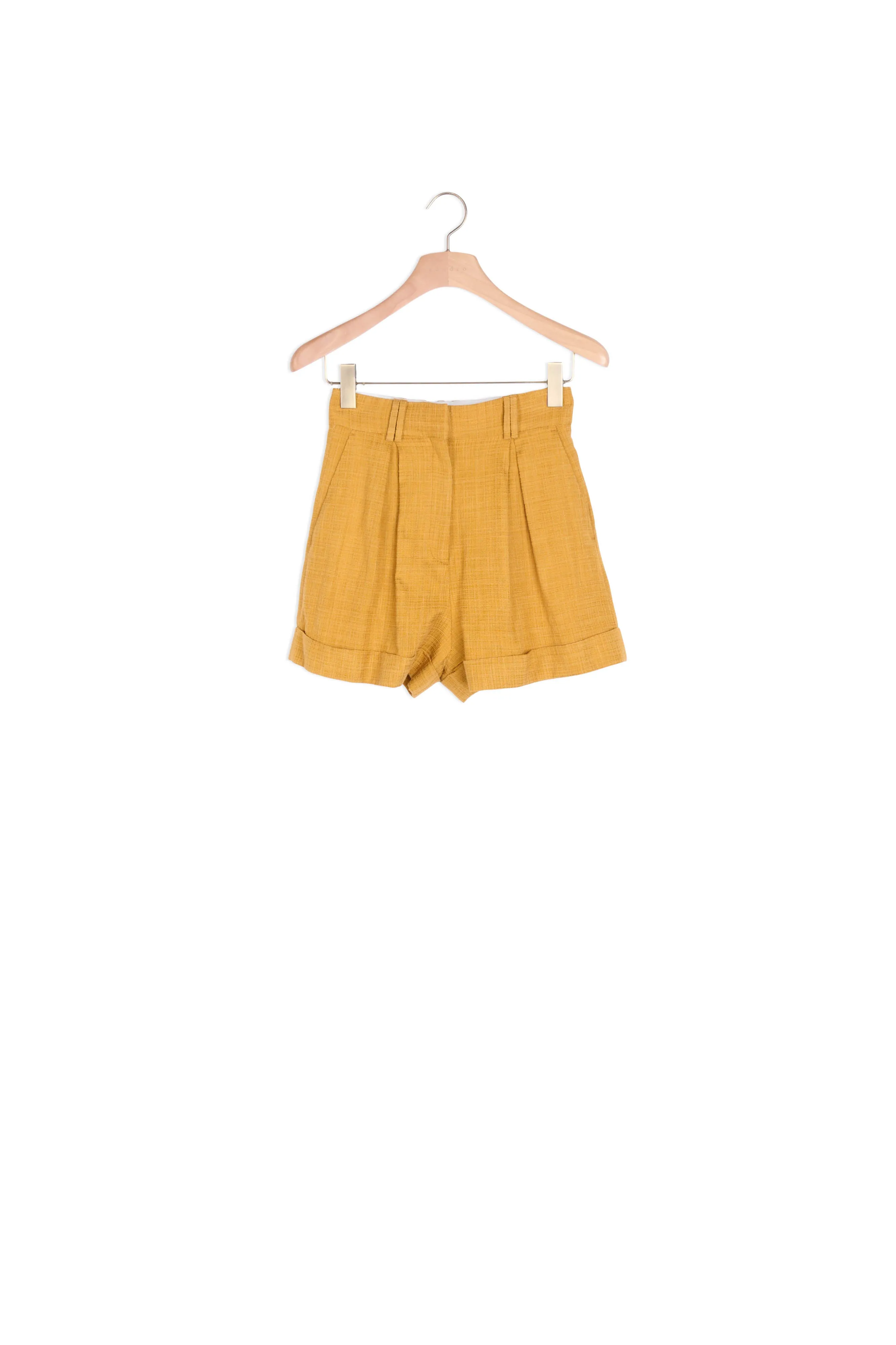 Short à plis cassés