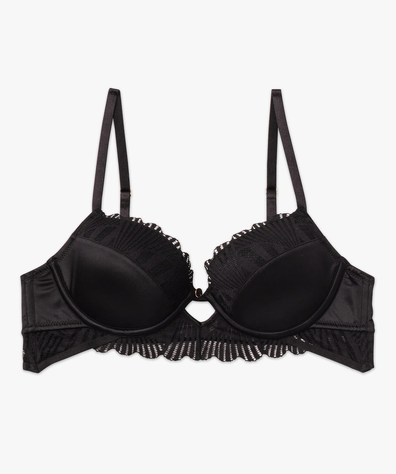 Soutien-gorge corbeille avec coques fines noir