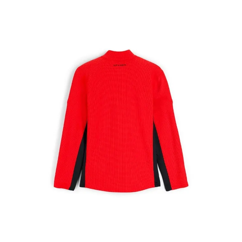 SPYDER BANDIT HALF ZIP POLAIRE ROUGE