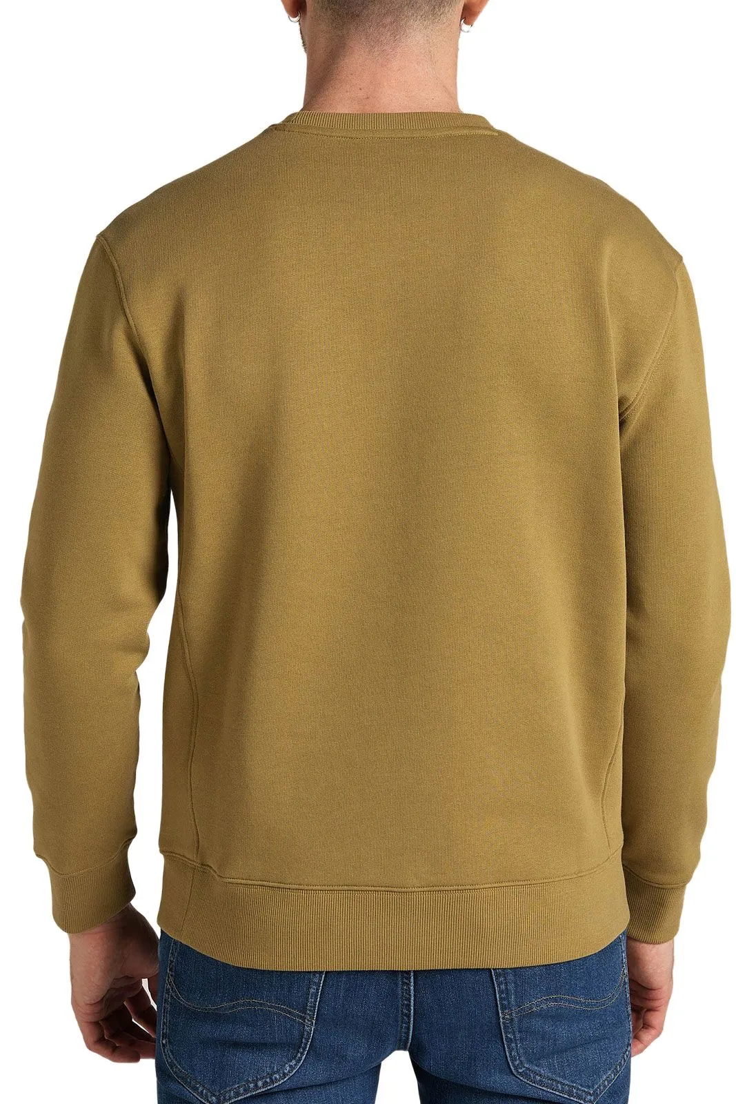 Sweat LEE PLAIN CREW Moutarde
