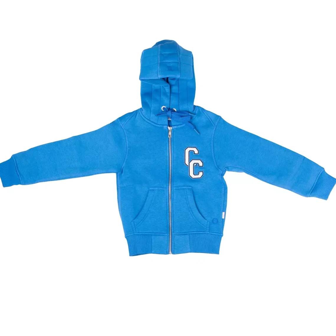 Sweatshirt bleu cobalt Kids Sweat Zip Cap Vars Felt | 3 Suisses