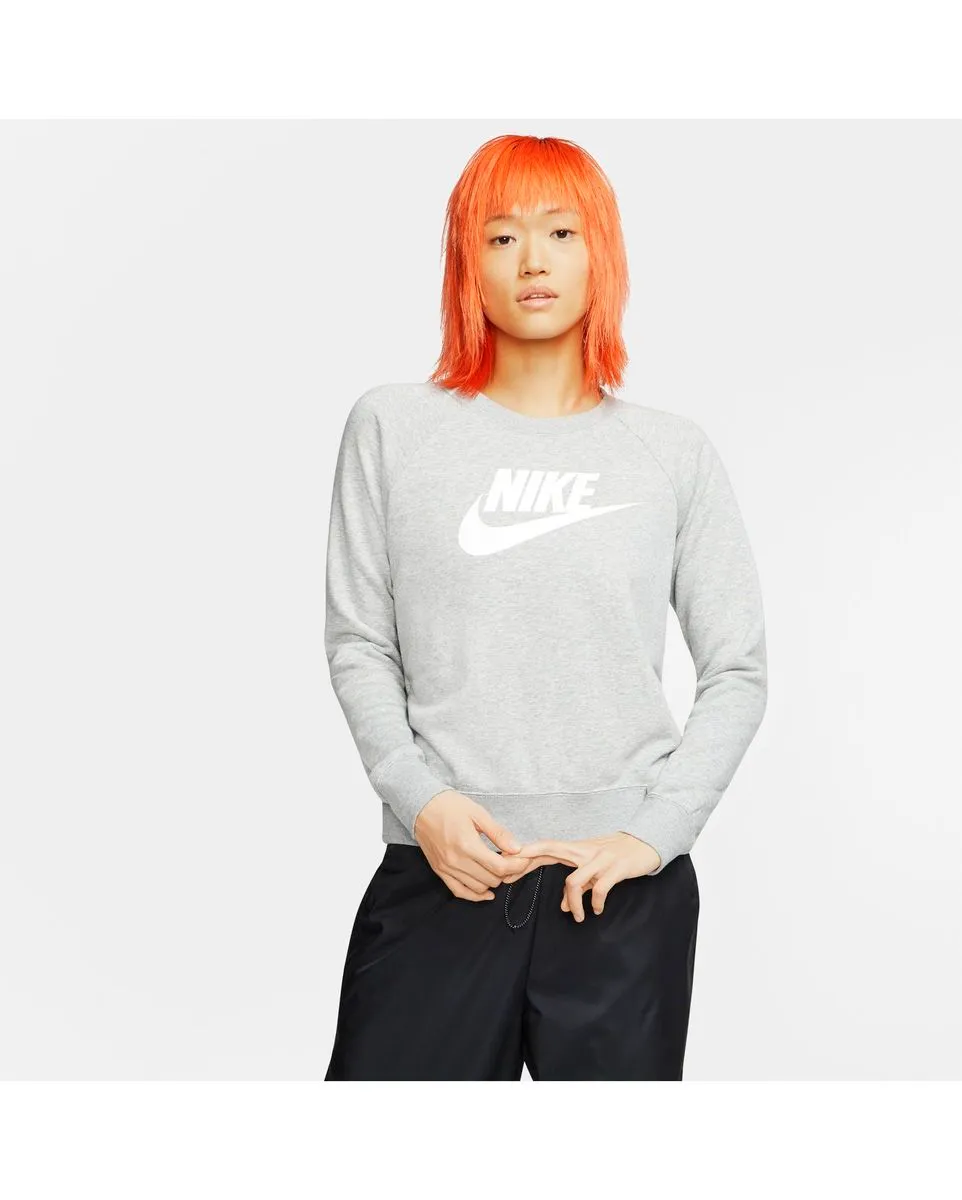 Sweatshirt femme W NSW ESSNTL CREW FLC HBR Gris